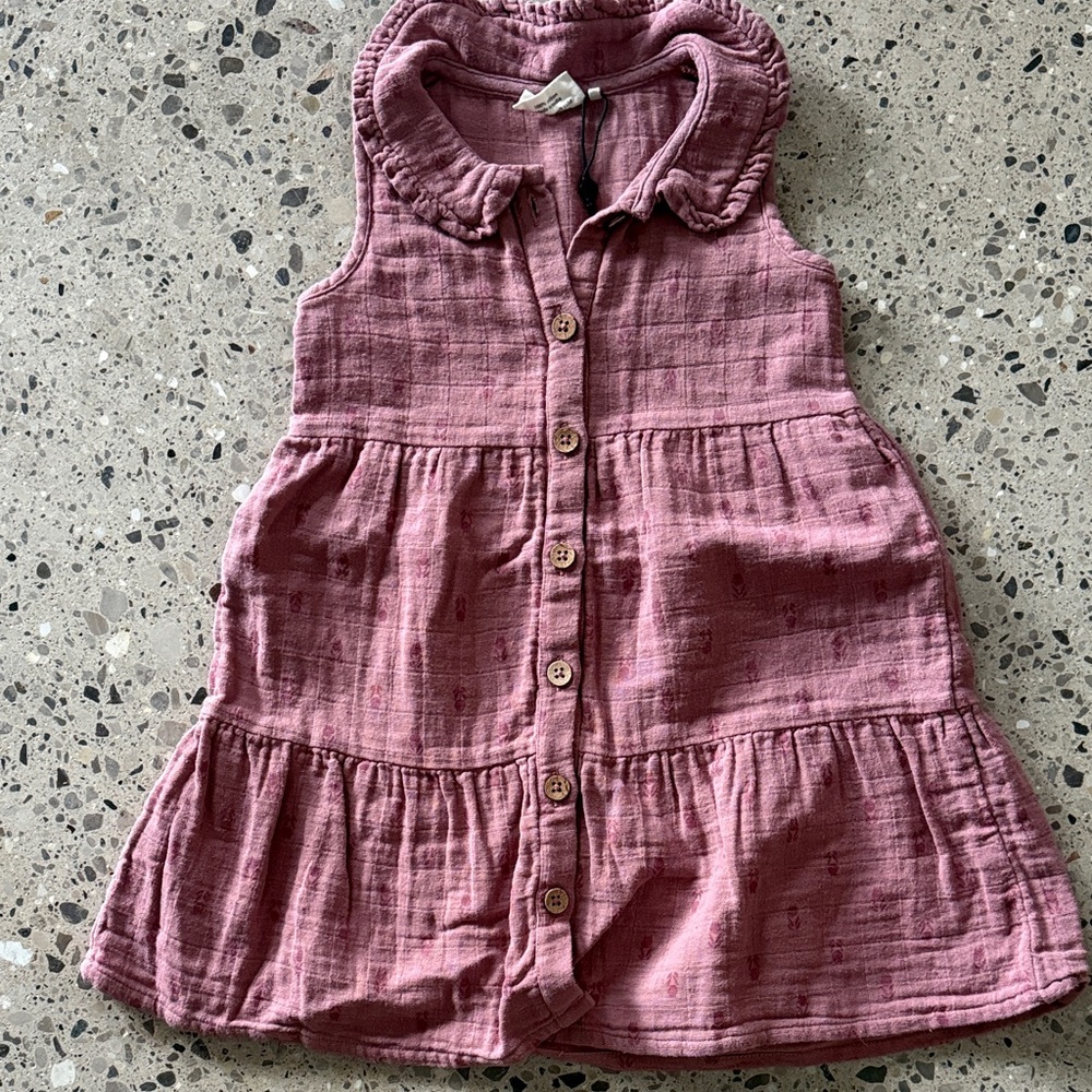 City Mouse Muslin Sleeveless Button-Up Dress